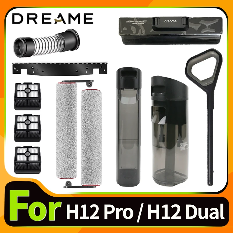 Original Accessories For Dreame H12 Pro / H12 Dual / H13 Pro Water Tank Brush Roller HEPA Filter Holder Vacuum Cleaner Parts
Original Accessories For Dreame H12 Pro / H12 Dual / H13 Pro Water Tank Brush Roller HEPA Filter Holder Vacuum Cleaner Parts
