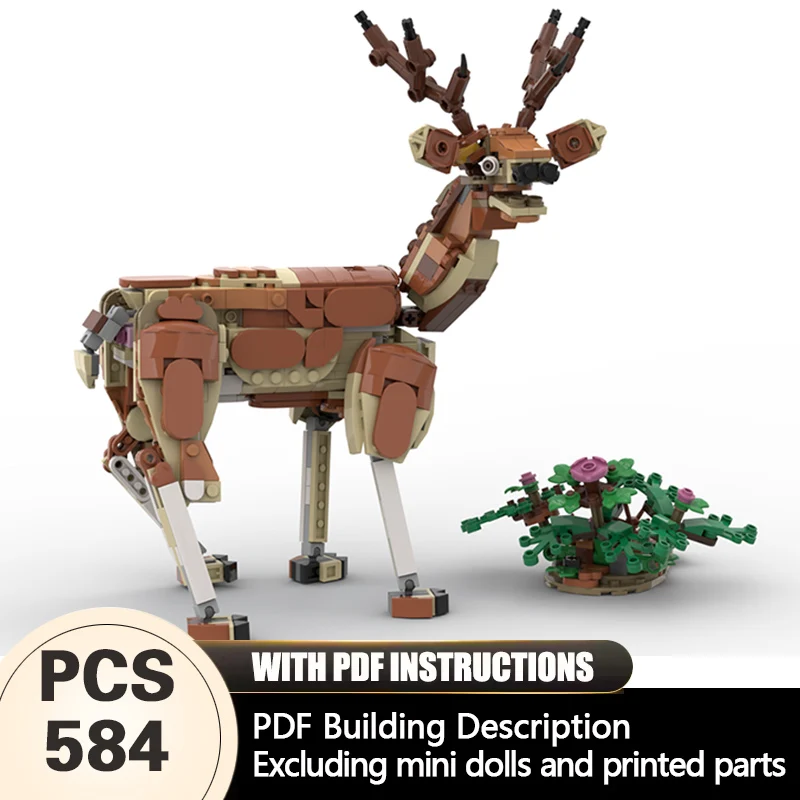 Creators Animal Series Model MOC Building Bricks Red Deer Modular Technology Gifts Holiday Assemble Children Toys Suit
Creators Animal Series Model MOC Building Bricks Red Deer Modular Technology Gifts Holiday Assemble Children Toys Suit