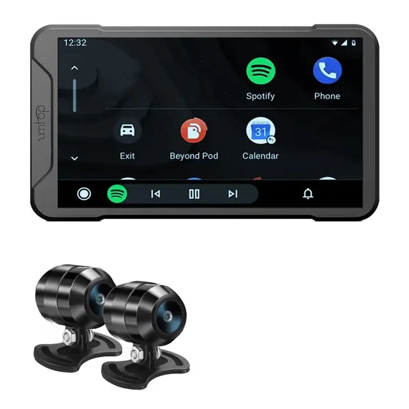 Waterproof 5 Inch Motorcycle Driving Recorder 2K Dual Recording Tire Pressure Monitor WIFI Carplay Projection Navigation-A02G
Waterproof 5 Inch Motorcycle Driving Recorder 2K Dual Recording Tire Pressure Monitor WIFI Carplay Projection Navigation-A02G