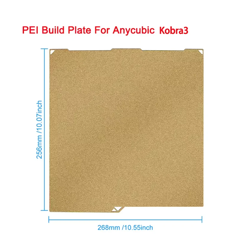 Anycubic Kobra 3 V2/Kobra 3 Textured Build Plate 256x268mm Flexible Steel Sheet Double Sided can Print Flexible 3d Printer Bed
Anycubic Kobra 3 V2/Kobra 3 Textured Build Plate 256x268mm Flexible Steel Sheet Double Sided can Print Flexible 3d Printer Bed