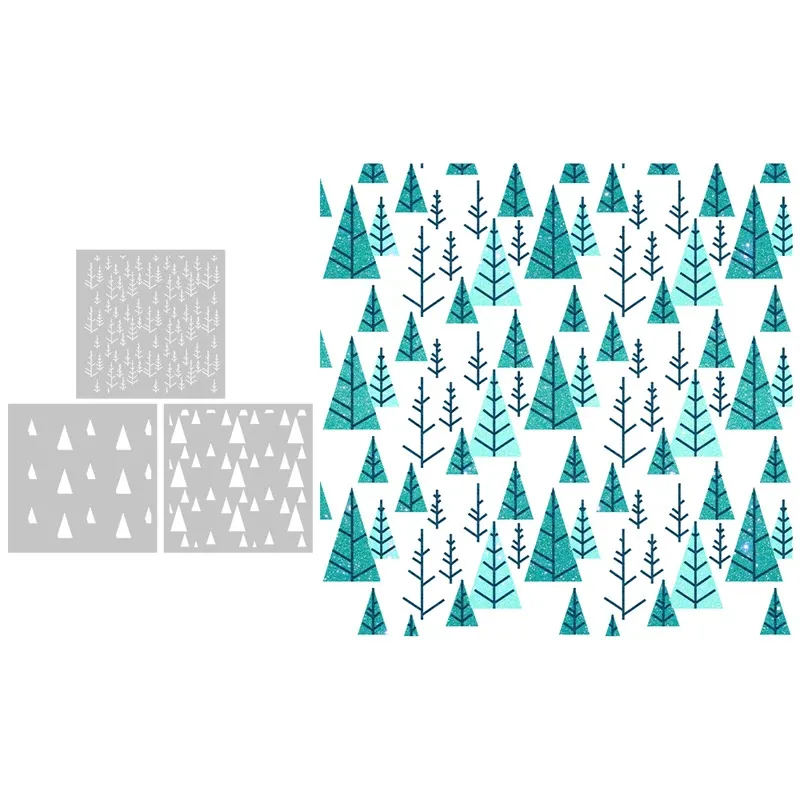 3PCs Autumn Pine Trees Plastic Stencils Decor DIY Scrapbooking Supplies Stencil For Cards Albums Crafts Background
3PCs Autumn Pine Trees Plastic Stencils Decor DIY Scrapbooking Supplies Stencil For Cards Albums Crafts Background