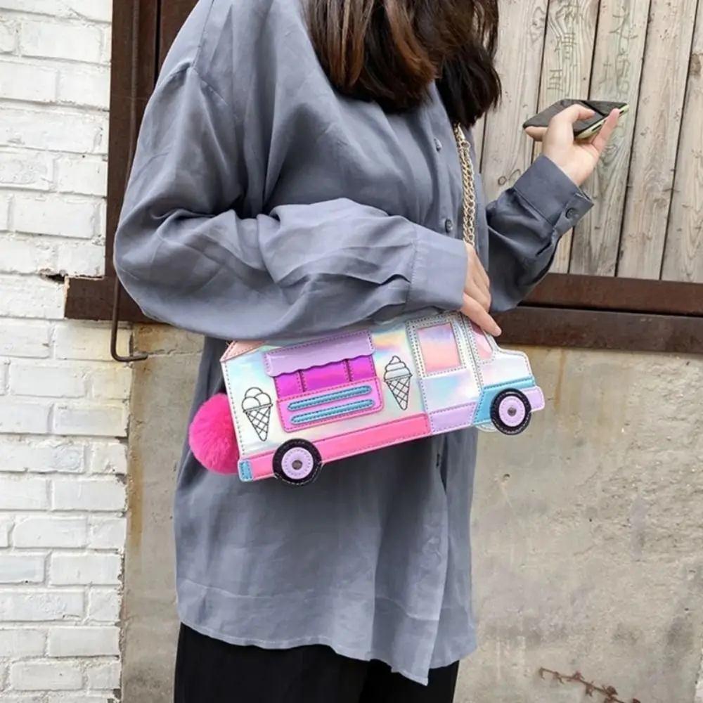 Laser Color Ice Cream Car Messenger Bag Fashion Casual Cute Car Shaped Novelty Bag Cute Personality Adorable Ice Cream car Bag
Laser Color Ice Cream Car Messenger Bag Fashion Casual Cute Car Shaped Novelty Bag Cute Personality Adorable Ice Cream car Bag