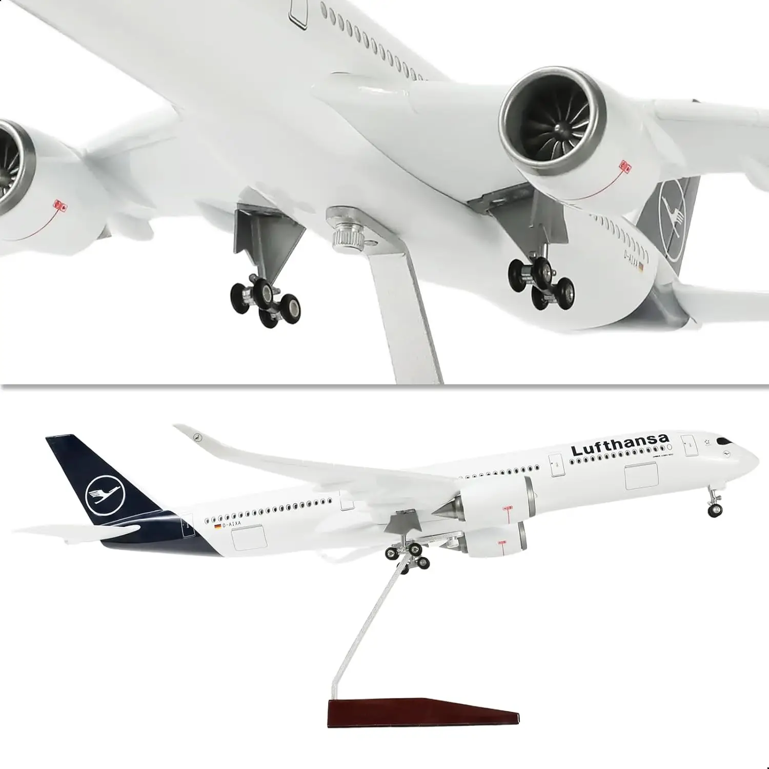 Scale Aircraft 47cm A350 Lufthansa Child Toy Plane With Lights And Wheels Collectible Aircraft Resin Airplane Diecast Gift
Scale Aircraft 47cm A350 Lufthansa Child Toy Plane With Lights And Wheels Collectible Aircraft Resin Airplane Diecast Gift