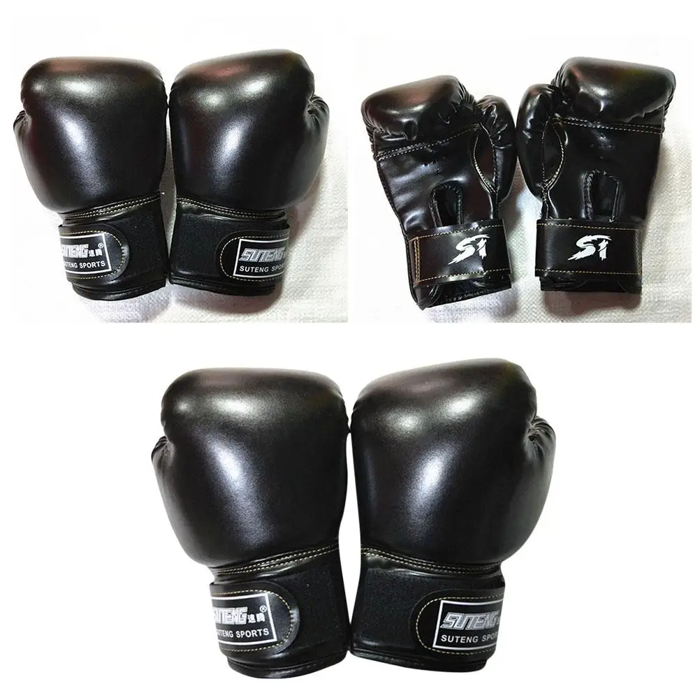 Kids Boxing Gloves PU Black Martial Kickboxing Training Sparring Cardio Fighting Practice Breathable
Kids Boxing Gloves PU Black Martial Kickboxing Training Sparring Cardio Fighting Practice Breathable