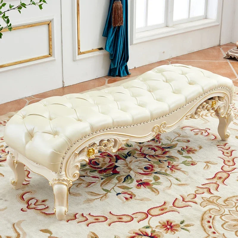 American style bed stool for shoe stool carved European style bed couch solid wood carved sofa living room bedroom bed stool imp
American style bed stool for shoe stool carved European style bed couch solid wood carved sofa living room bedroom bed stool imp