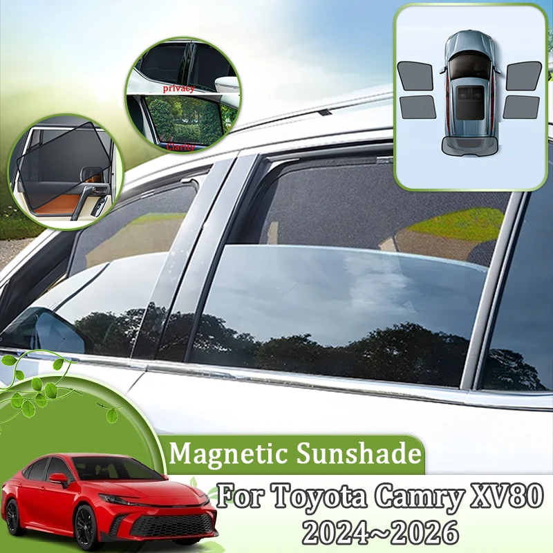 For Toyota Camry XV80 2024 2025 2026 Car Magnetic Sunshade Window Mesh Sun Shade Anti-UV Heat Insulation Accesorios Auto Tools
For Toyota Camry XV80 2024 2025 2026 Car Magnetic Sunshade Window Mesh Sun Shade Anti-UV Heat Insulation Accesorios Auto Tools