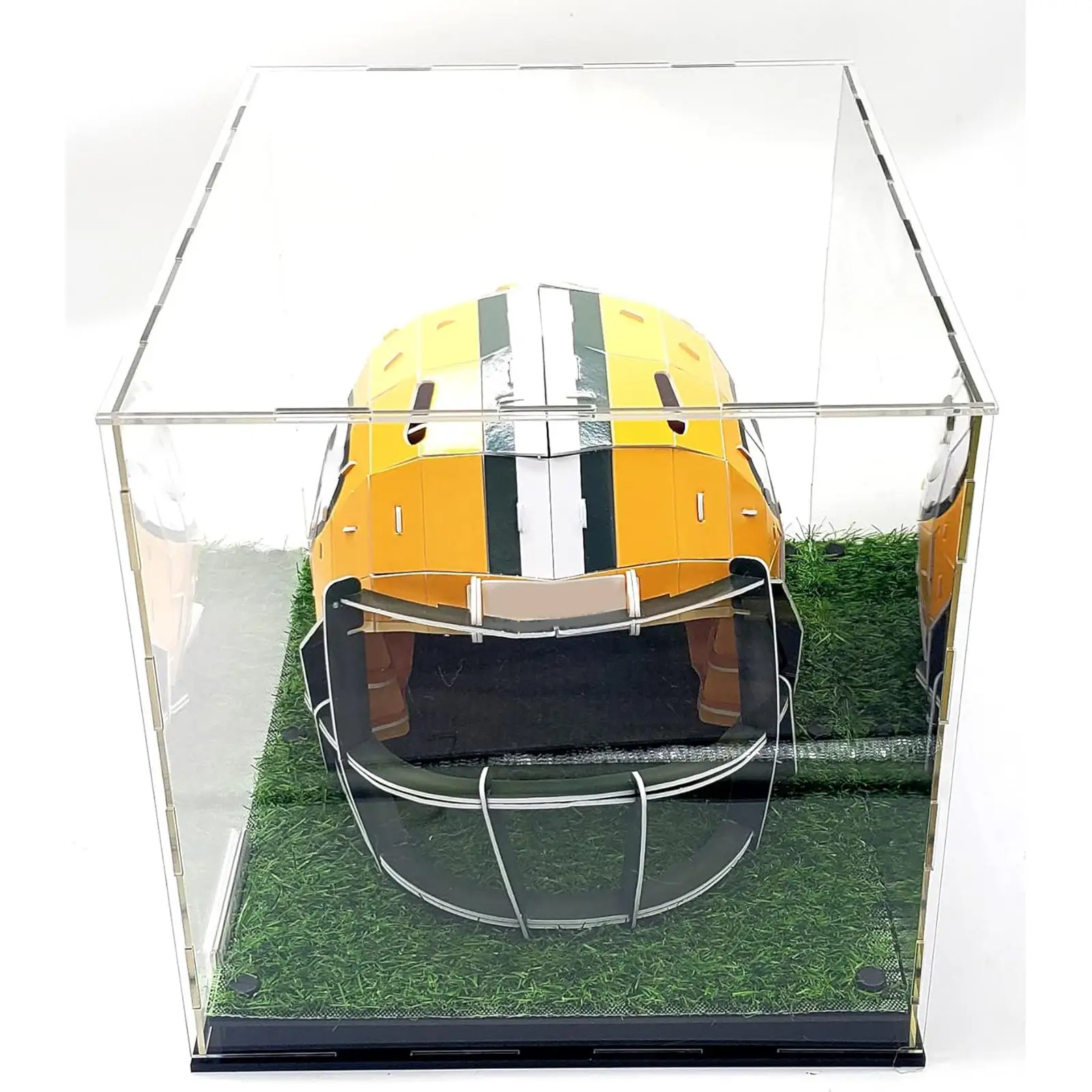 Football Helmet Display Case Acrylic Full Size Clear Dustproof with Base Showcase for Baseball Helmet Sports Memorabilia
Football Helmet Display Case Acrylic Full Size Clear Dustproof with Base Showcase for Baseball Helmet Sports Memorabilia