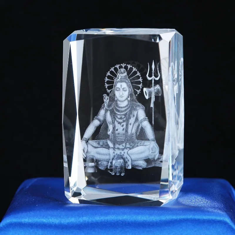 3D Laser Engraved Crystal Ornament, Hindu Three Gods Statue Souvenir, Desktop Decorative Figurine Gift
3D Laser Engraved Crystal Ornament, Hindu Three Gods Statue Souvenir, Desktop Decorative Figurine Gift