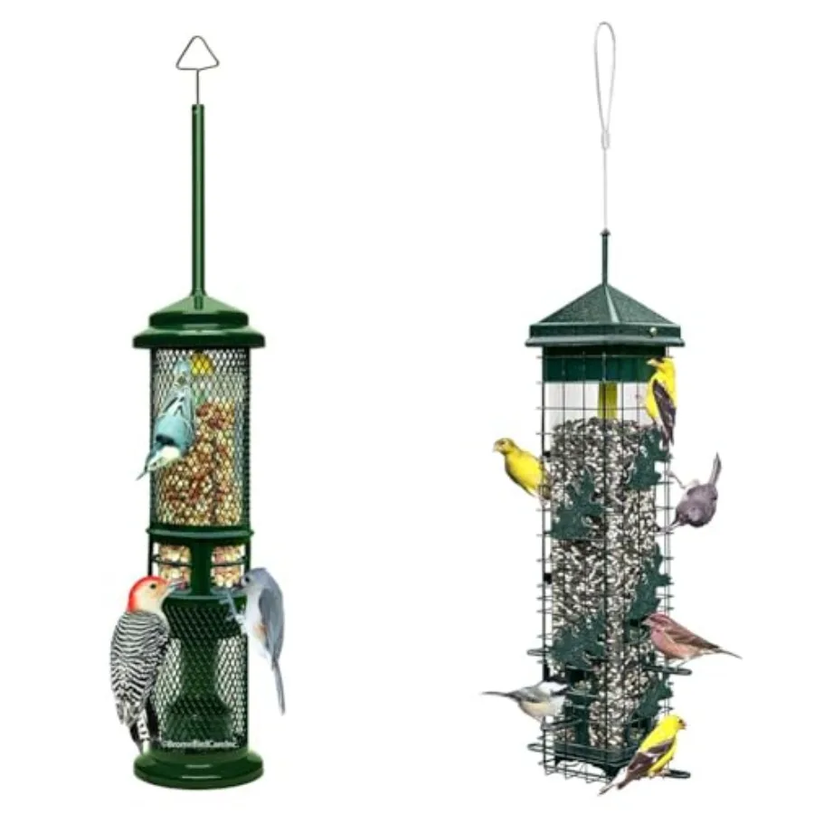 Nut and Fruit Bird Feeder Bundle With Squirrel Solution 200 - Squirrel-Proof 6 Feeding Ports 3.4-Pound Seed Capacity Two Meshes
Nut and Fruit Bird Feeder Bundle With Squirrel Solution 200 - Squirrel-Proof 6 Feeding Ports 3.4-Pound Seed Capacity Two Meshes