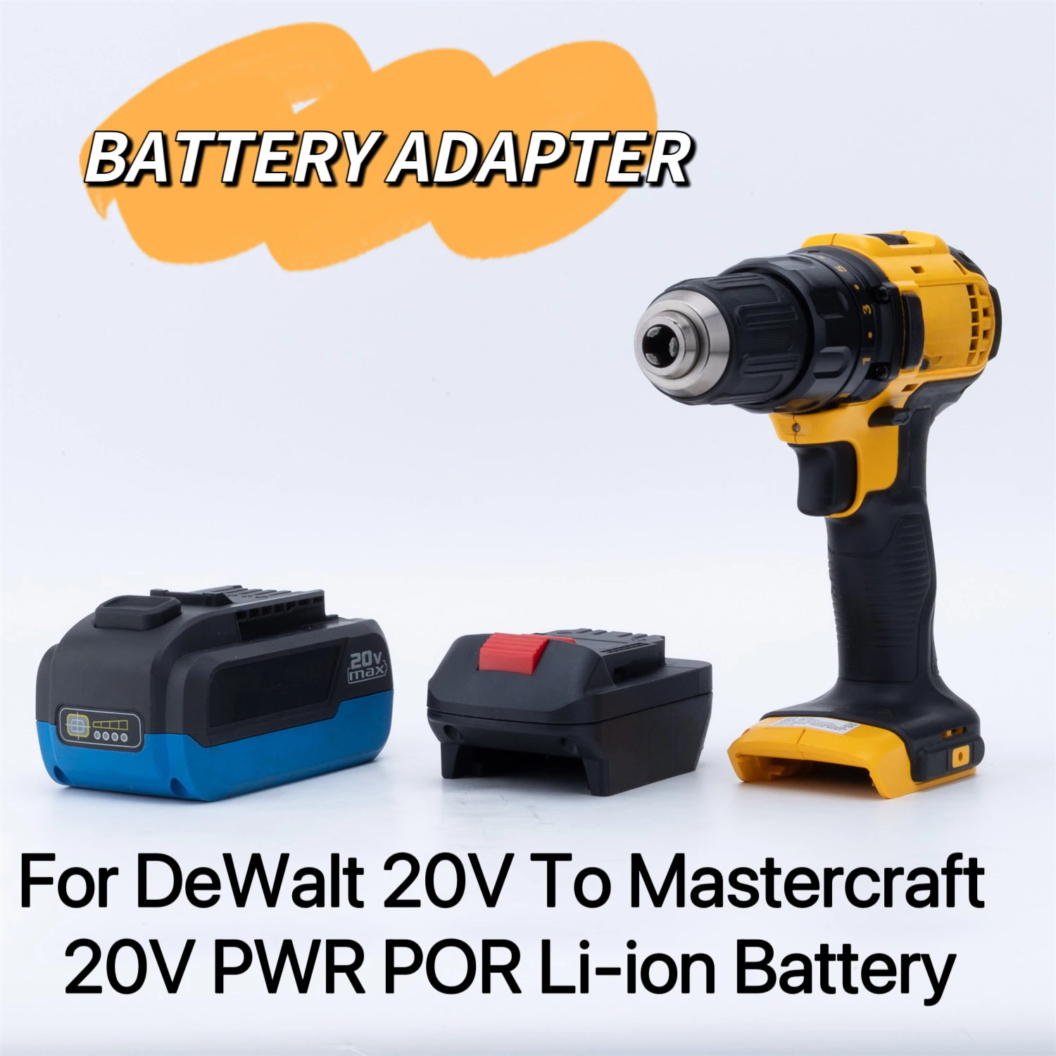For Mastercraft 20v PWR POD Battery Li-Ion Adapter/Converter To DeWalt 20V Cordless Portable Power Series Tools Accessory
For Mastercraft 20v PWR POD Battery Li-Ion Adapter/Converter To DeWalt 20V Cordless Portable Power Series Tools Accessory