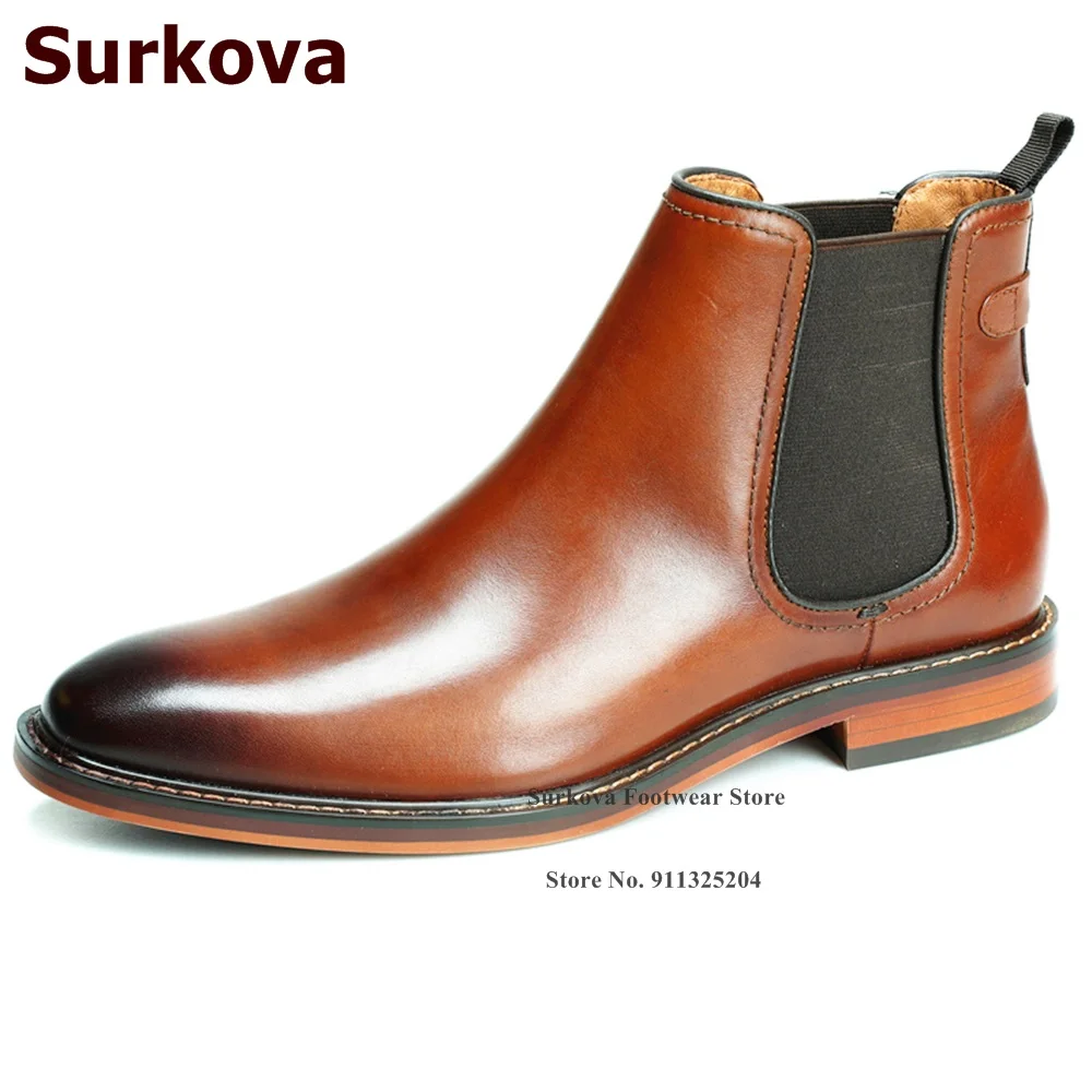 Surkova Brown Black Matte Leather Elastic Band Men Dress Shoes High Cut Fall Ankle Boots Ourdoor Casual Shoes Size46 Dropship
Surkova Brown Black Matte Leather Elastic Band Men Dress Shoes High Cut Fall Ankle Boots Ourdoor Casual Shoes Size46 Dropship