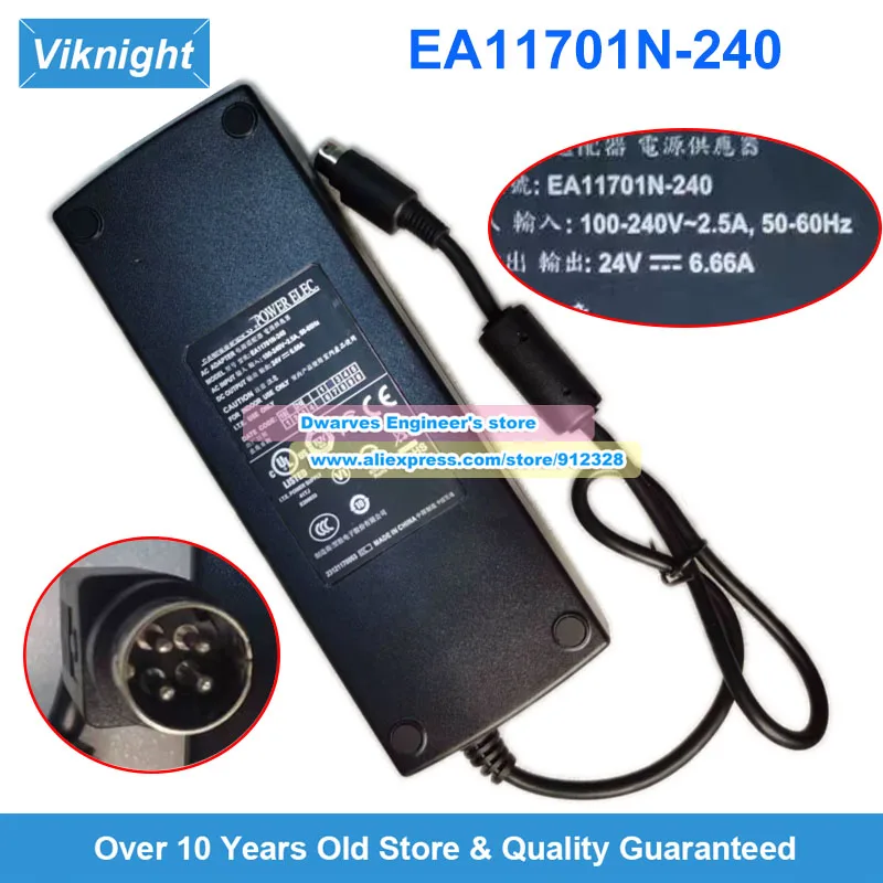 EA11701N-2400 AC/DC Adapter EA11701N-240 24V 6.66A 159.84W for EDAC EXFO FTB-1V2 FTB-1V2-720C/730C/735C/750C MAX-880
EA11701N-2400 AC/DC Adapter EA11701N-240 24V 6.66A 159.84W for EDAC EXFO FTB-1V2 FTB-1V2-720C/730C/735C/750C MAX-880