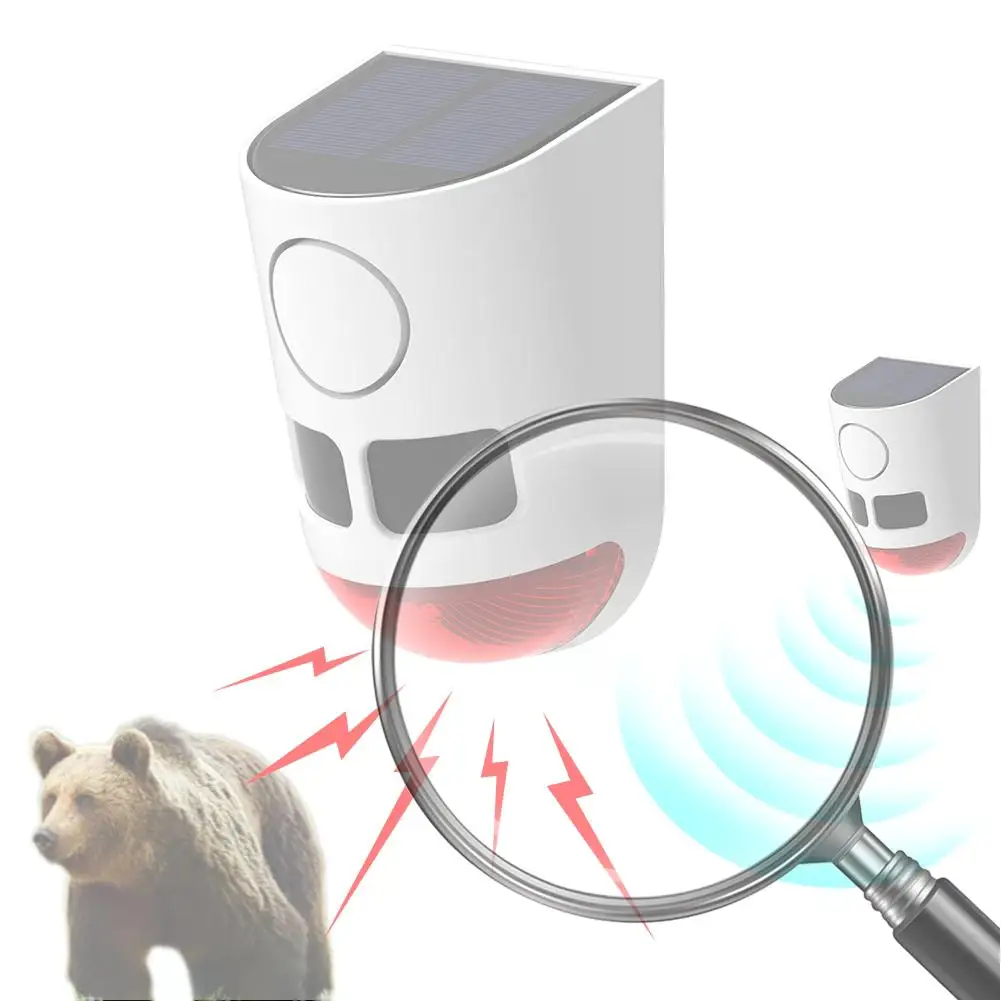 Солнечная уличная сигнализация с датчиком движения, домашняя охранная сигнализация со стробоскопом, отпугиватель животных для снятия енота, оленя, скун, медведя, койот
Солнечная уличная сигнализация с датчиком движения, домашняя охранная сигнализация со стробоскопом, отпугиватель животных для снятия енота, оленя, скун, медведя, койот