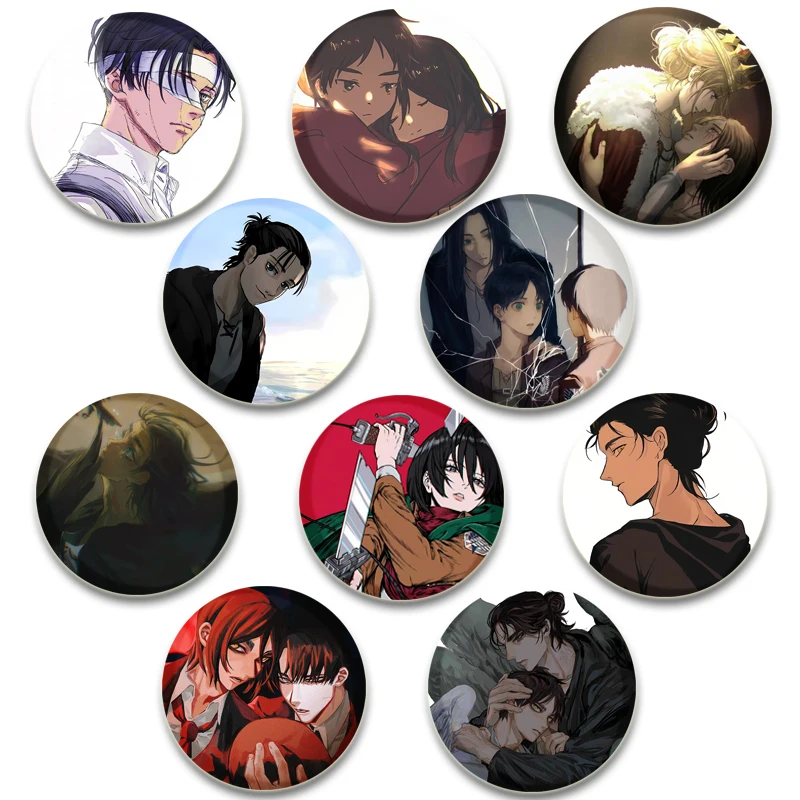 Fans Collections Japanese Anime Figure Mikasa·Ackerman Eren Jaeger Enamel Pin Backpack Badge Cartoon Lapel Pins Jewelry Gifts
Fans Collections Japanese Anime Figure Mikasa·Ackerman Eren Jaeger Enamel Pin Backpack Badge Cartoon Lapel Pins Jewelry Gifts
