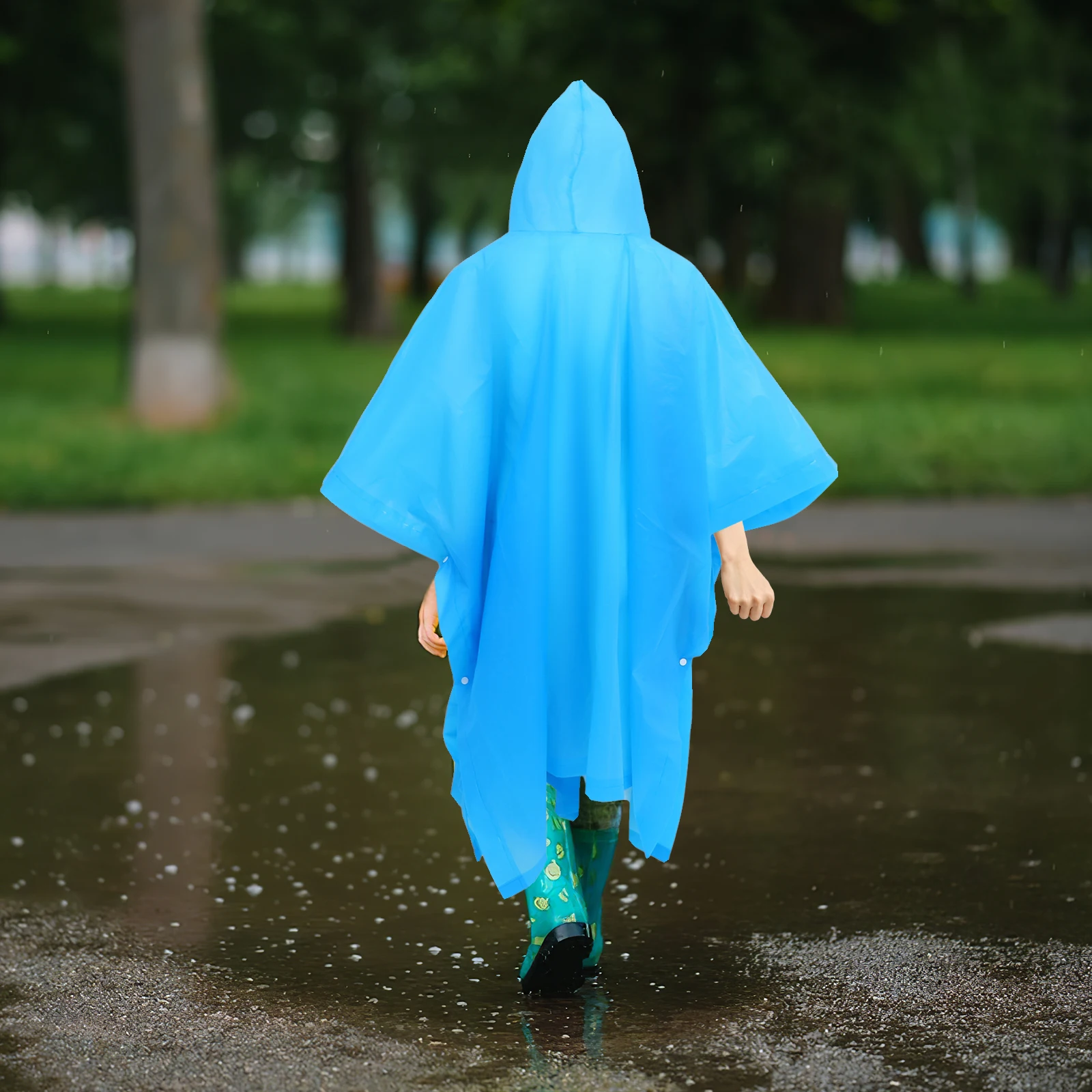 White Rain Poncho Adult Waterproof Hooded Jacket for Hiking Camping Travel Outdoor Activities Lightweight Portable Reusable 
White Rain Poncho Adult Waterproof Hooded Jacket for Hiking Camping Travel Outdoor Activities Lightweight Portable Reusable