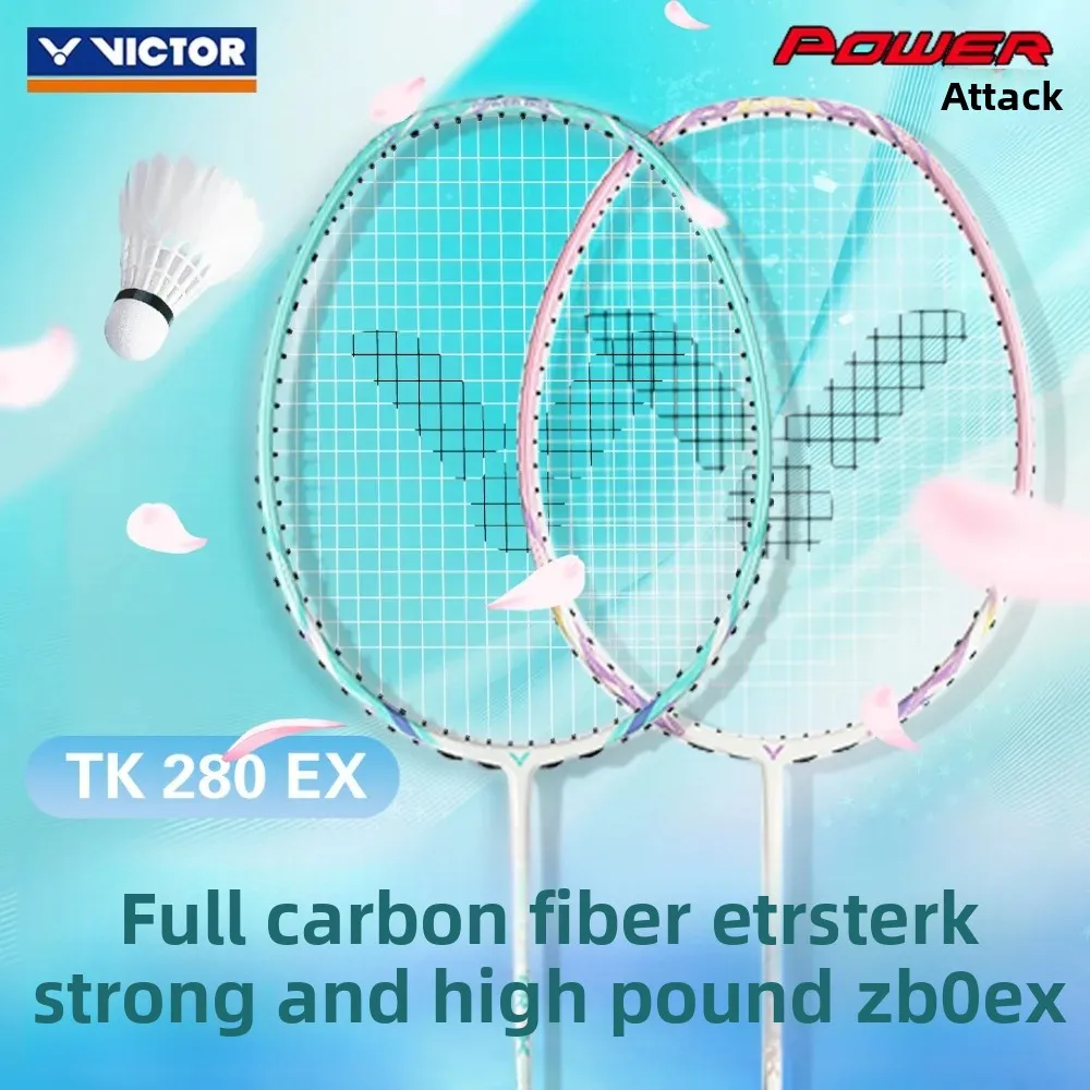 Original VICTOR TK-280 EX Carbon Fiber Badminton Racket Beginner Level High Tension Offensive Sports Racquet
Original VICTOR TK-280 EX Carbon Fiber Badminton Racket Beginner Level High Tension Offensive Sports Racquet