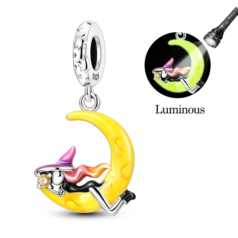 925 Sterling Silver Luminous Moon Figure Zircon Charms Beads Fit 3mm Original Bracelet DIY Women Birthday Anniversary Jewelry
925 Sterling Silver Luminous Moon Figure Zircon Charms Beads Fit 3mm Original Bracelet DIY Women Birthday Anniversary Jewelry