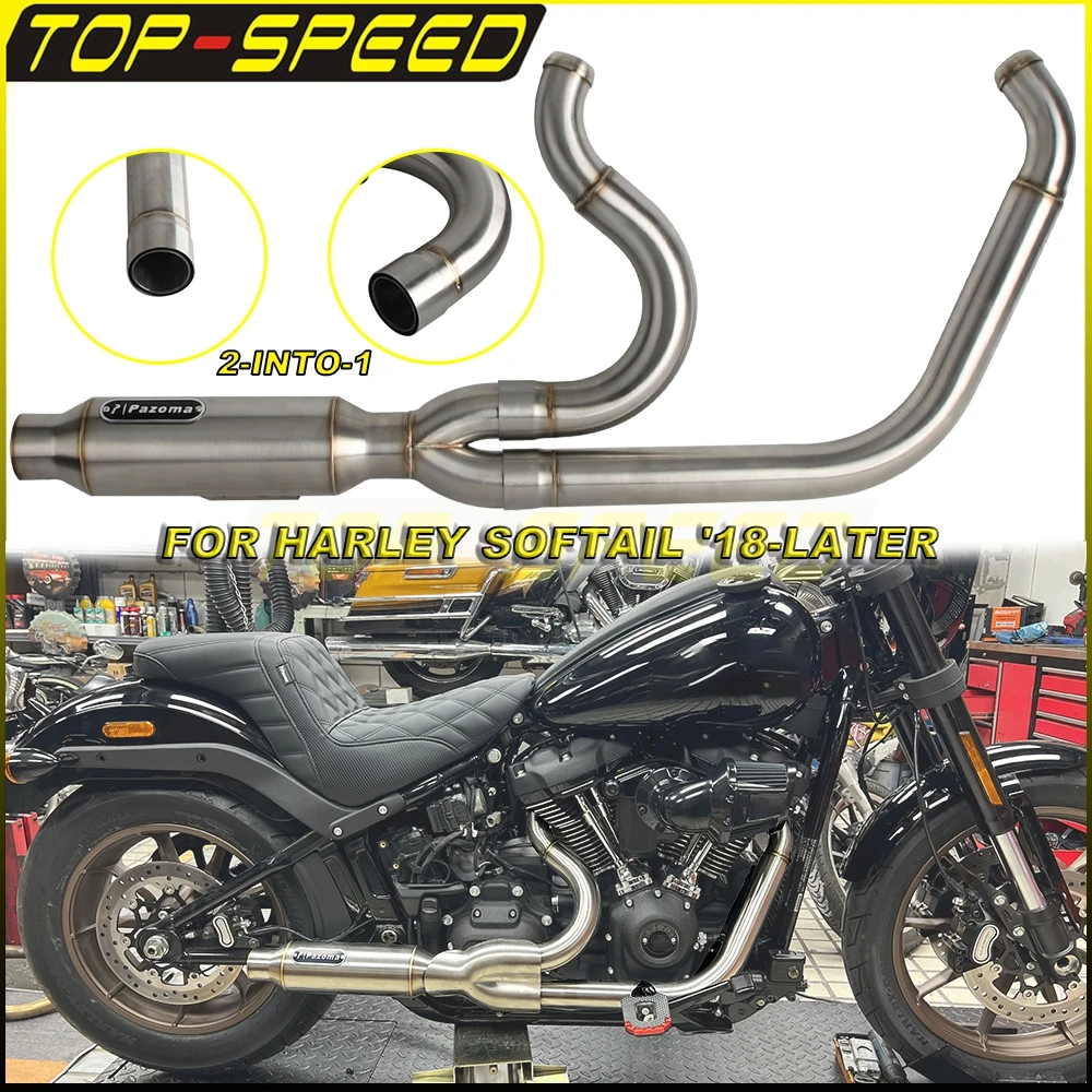 Motorcycle 304 Exhaust Muffler System For Harley Softail Low Rider S ST Standard Slim Deluxe Fat Street Bob Full Exhaust Pipes
Motorcycle 304 Exhaust Muffler System For Harley Softail Low Rider S ST Standard Slim Deluxe Fat Street Bob Full Exhaust Pipes