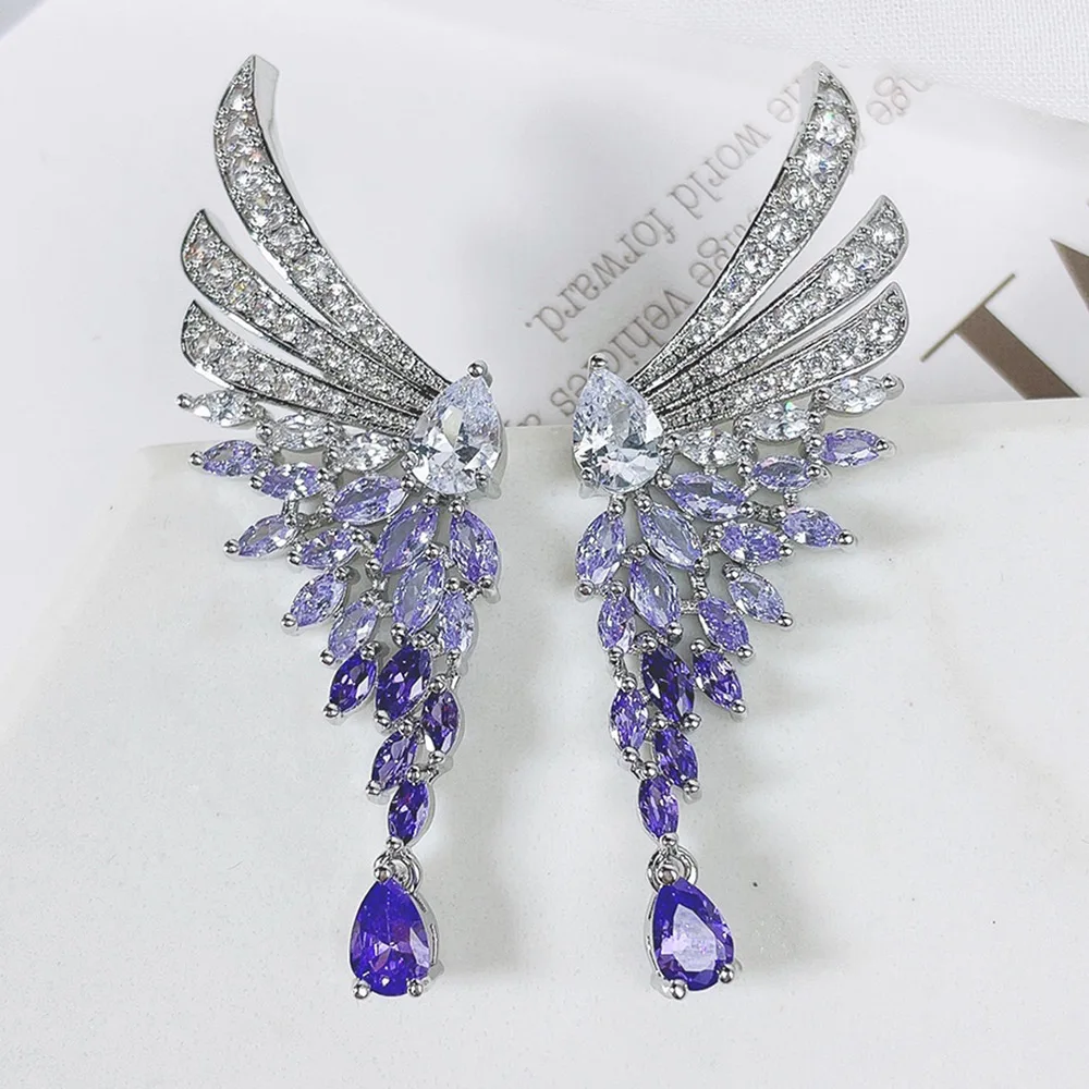 Missvikki Luxury Delicate Feather Earrings for Women Bridal Wedding boucle d'oreille femme 2025 Shiny Noble Design Fashion Gift
Missvikki Luxury Delicate Feather Earrings for Women Bridal Wedding boucle d'oreille femme 2025 Shiny Noble Design Fashion Gift