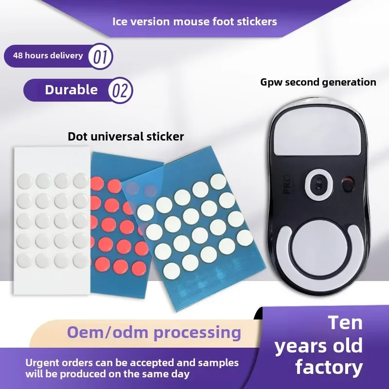 For Game Teflon Sweat-absorbent Mouse Nonslip Sticker Super Slippery Gpw2 Ice Version Curved Small Dot Mouse Foot Stickers
For Game Teflon Sweat-absorbent Mouse Nonslip Sticker Super Slippery Gpw2 Ice Version Curved Small Dot Mouse Foot Stickers