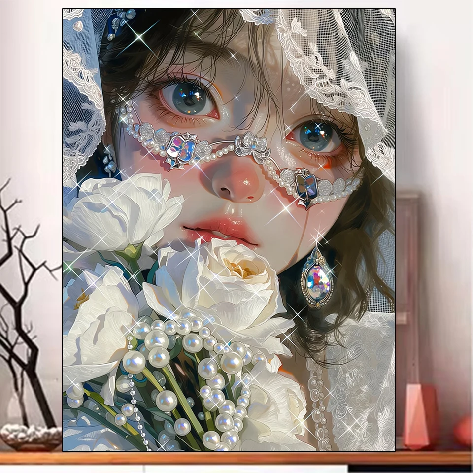 5D DIY Diamond Painting Kit - Beautiful Bride with White Flowers Full Drill Crystal Rhinestone Art for Home Wall Decor
5D DIY Diamond Painting Kit - Beautiful Bride with White Flowers Full Drill Crystal Rhinestone Art for Home Wall Decor