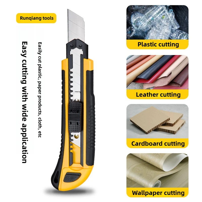 Utility Knife Pack Box Cutter Retractable Utility Knife 9MM Wide Snap-Off Blades Exacto Knife for Cutting Box Wrapping Cardboard
Utility Knife Pack Box Cutter Retractable Utility Knife 9MM Wide Snap-Off Blades Exacto Knife for Cutting Box Wrapping Cardboard