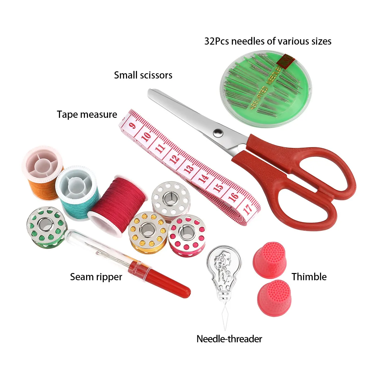 100Pcs Sewing Tools Kit Needlework Box Set Random Color Essential Accessories for Domestic Sewing Machine Home Travel Gift
100Pcs Sewing Tools Kit Needlework Box Set Random Color Essential Accessories for Domestic Sewing Machine Home Travel Gift