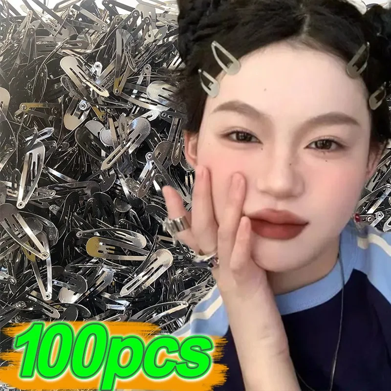 100pcs Y2K Metal Silver Hair Clips BB Snap Hairpins Simple DIY Handmade Barrettes Styling Tool Women Bobby Pin Girl Accessories
100pcs Y2K Metal Silver Hair Clips BB Snap Hairpins Simple DIY Handmade Barrettes Styling Tool Women Bobby Pin Girl Accessories