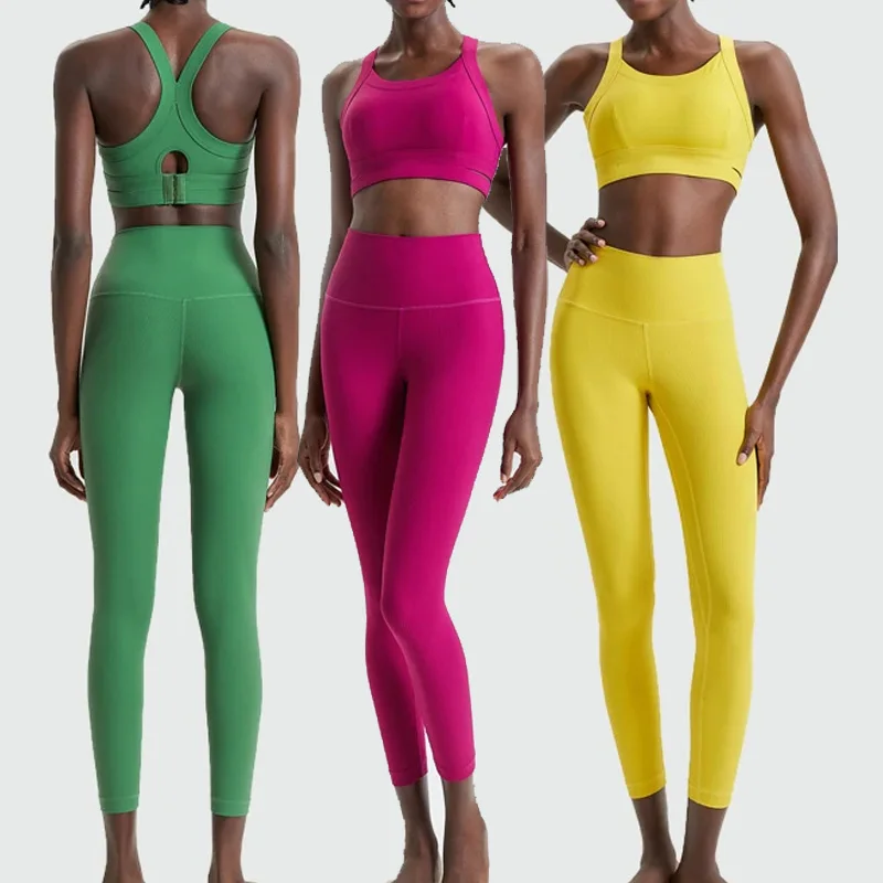 Women High quality Gym Suit 2 Pieces Fitness Yoga Set Super Stretch Slim Fit Running Sportswear Breathable Workout Clothes 444
Women High quality Gym Suit 2 Pieces Fitness Yoga Set Super Stretch Slim Fit Running Sportswear Breathable Workout Clothes 444