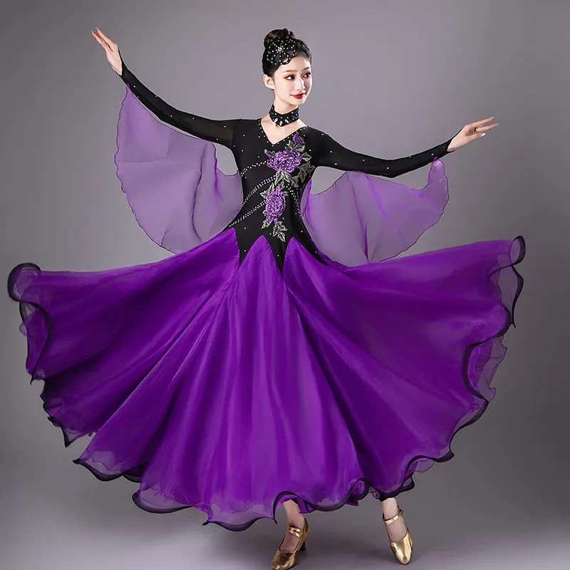 New 2026 Diamond studded Modern Dance Dress National Standard Dance Competition Performance Costumes For Women's Big Swing Waltz
New 2026 Diamond studded Modern Dance Dress National Standard Dance Competition Performance Costumes For Women's Big Swing Waltz