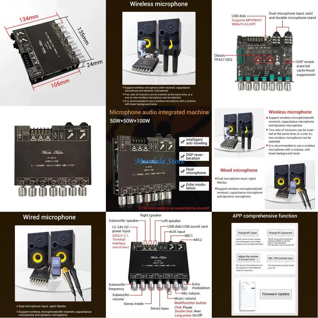 U2JC Digital-Power Amplifier Board 2x 50W Speaker Stereo AMP-Module Home Music
U2JC Digital-Power Amplifier Board 2x 50W Speaker Stereo AMP-Module Home Music
