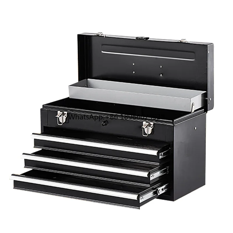 Custom Workshop SPCC Steel Toolbox 3 Drawers Metal Portable Tool Box with Drawers for Storage Tools
Custom Workshop SPCC Steel Toolbox 3 Drawers Metal Portable Tool Box with Drawers for Storage Tools