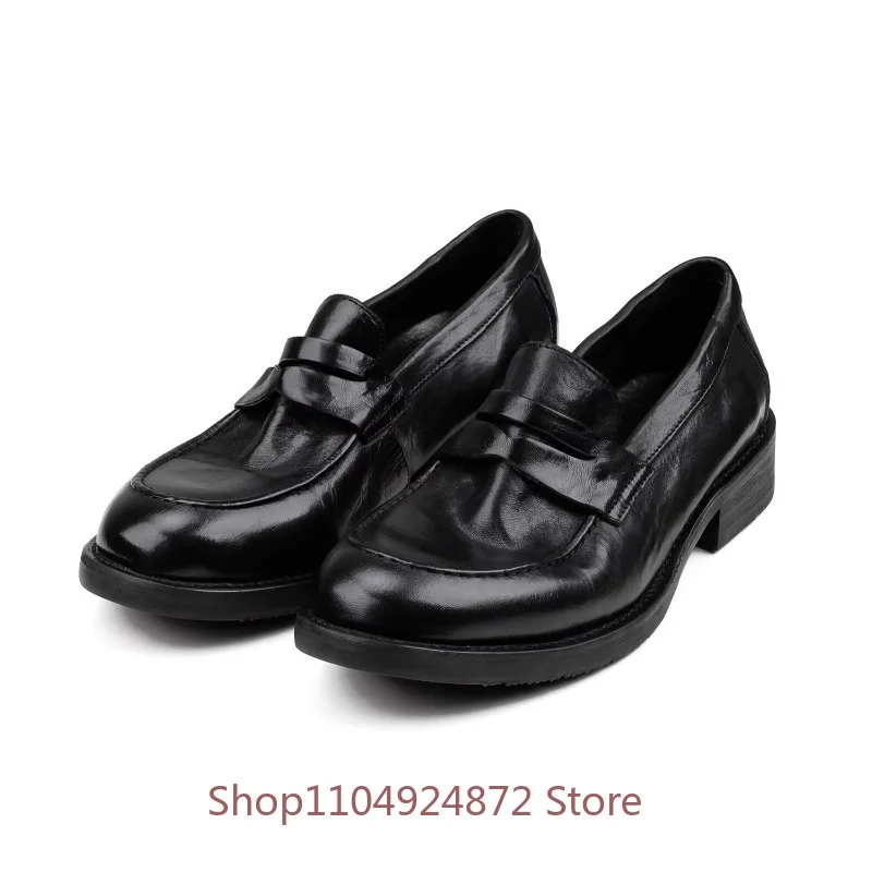 Luxury Designer Loafers Men's Dress Shoes Genuine Leather Comfortable Black Office Oxfords Male Leather Shoes Work Wedding
Luxury Designer Loafers Men's Dress Shoes Genuine Leather Comfortable Black Office Oxfords Male Leather Shoes Work Wedding