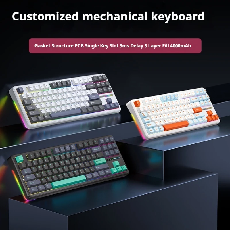 AULA F87pro Mechanical Keyboard Customized Bluetooth Three Mode Wireless Bluetooth For Computer E-Sports Game Special Accessory
AULA F87pro Mechanical Keyboard Customized Bluetooth Three Mode Wireless Bluetooth For Computer E-Sports Game Special Accessory