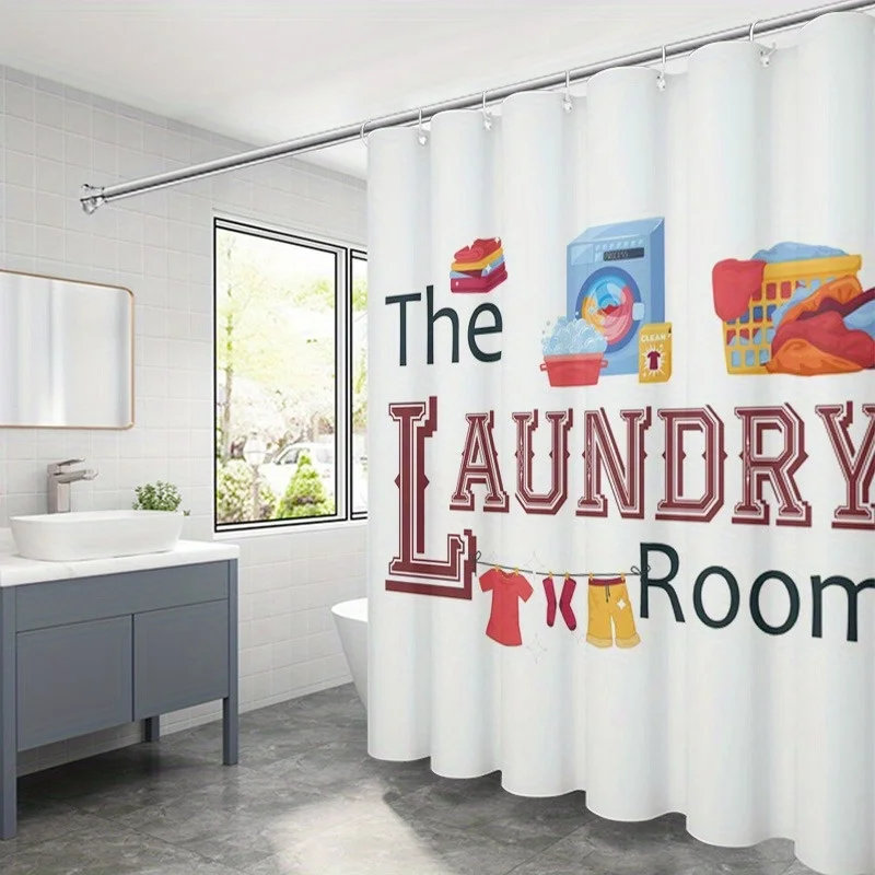 The Laundry Room Shower Curtain, Vintage Washing Machine & Clothes Print, Retro Lettering, Farmhouse Bathroom Decor, Waterproof
The Laundry Room Shower Curtain, Vintage Washing Machine & Clothes Print, Retro Lettering, Farmhouse Bathroom Decor, Waterproof