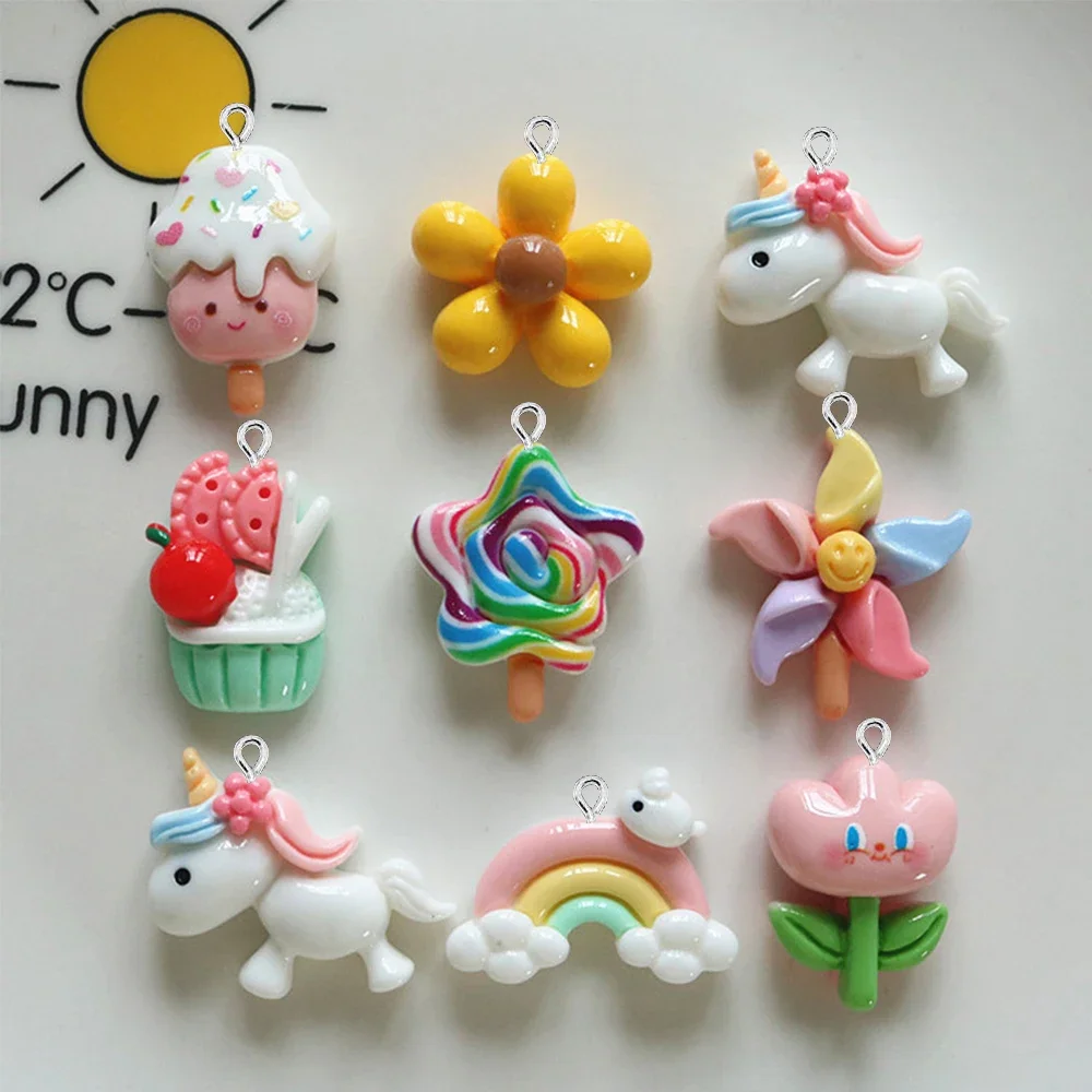10PCS Shiny Cartoon Rabbit Cake Series Flatback Charms For Earrings Bracelet Hairpin DIY Jewelry Pendants Decoration Accessories
10PCS Shiny Cartoon Rabbit Cake Series Flatback Charms For Earrings Bracelet Hairpin DIY Jewelry Pendants Decoration Accessories