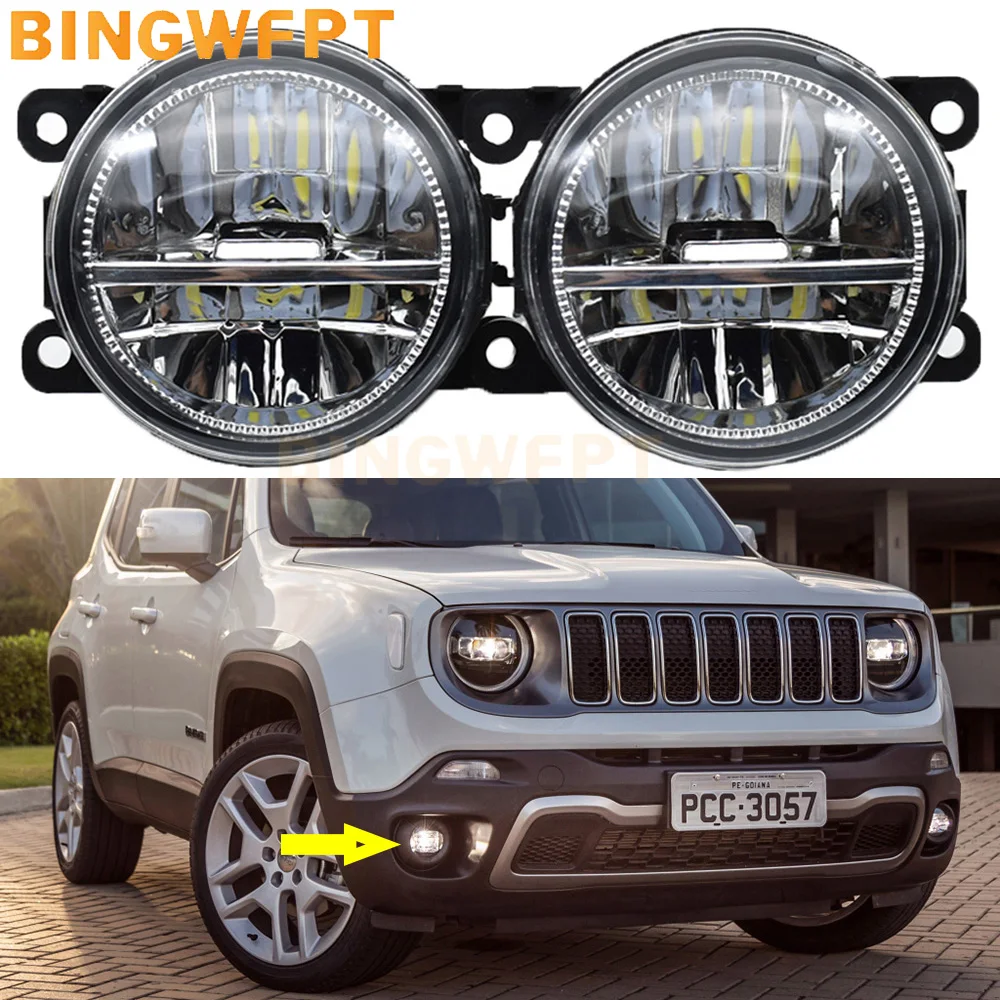 BINGWFPT, 2 шт., автомобильные фонари, дневные ходовые огни, лампы для Jeep Renegade 2015-2021, новые Противотуманные фары на передний бампер
BINGWFPT, 2 шт., автомобильные фонари, дневные ходовые огни, лампы для Jeep Renegade 2015-2021, новые Противотуманные фары на передний бампер