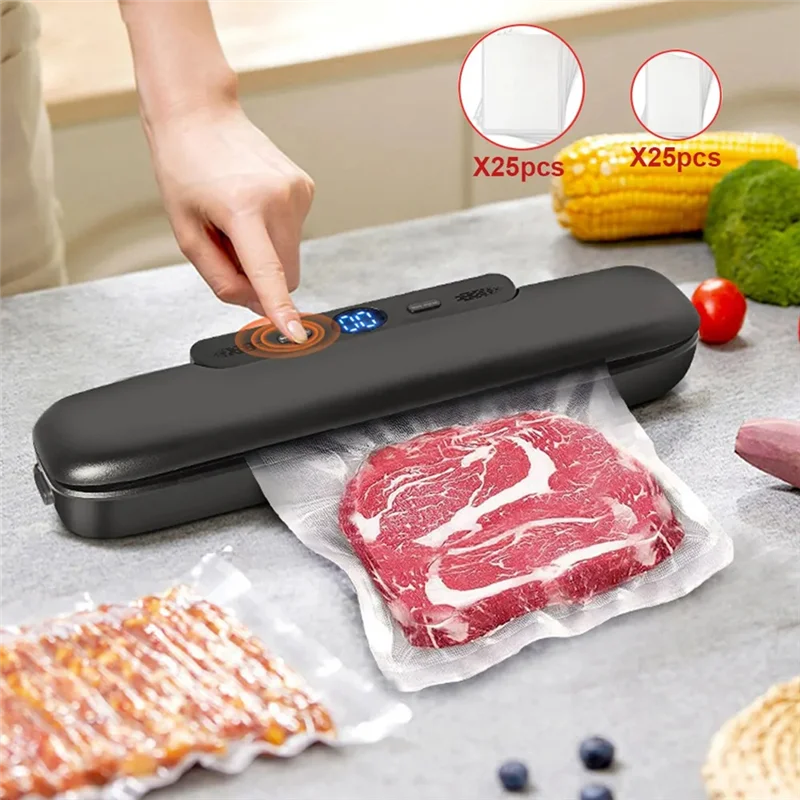 Автоматическая вакуумная упаковка для хранения продуктов питания с 50 шт. машина для запечатывания пакетов для пищевых продуктов для вакуумной вилки европейского стандарта-белый прочный
Автоматическая вакуумная упаковка для хранения продуктов питания с 50 шт. машина для запечатывания пакетов для пищевых продуктов для вакуумной вилки европейского стандарта-белый прочный