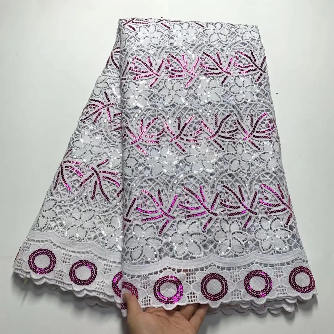 Latest African Lace With Sequins High Quality Nigerian Lace 5yards French Tulle Fabric For Wedding Party TS1522
Latest African Lace With Sequins High Quality Nigerian Lace 5yards French Tulle Fabric For Wedding Party TS1522