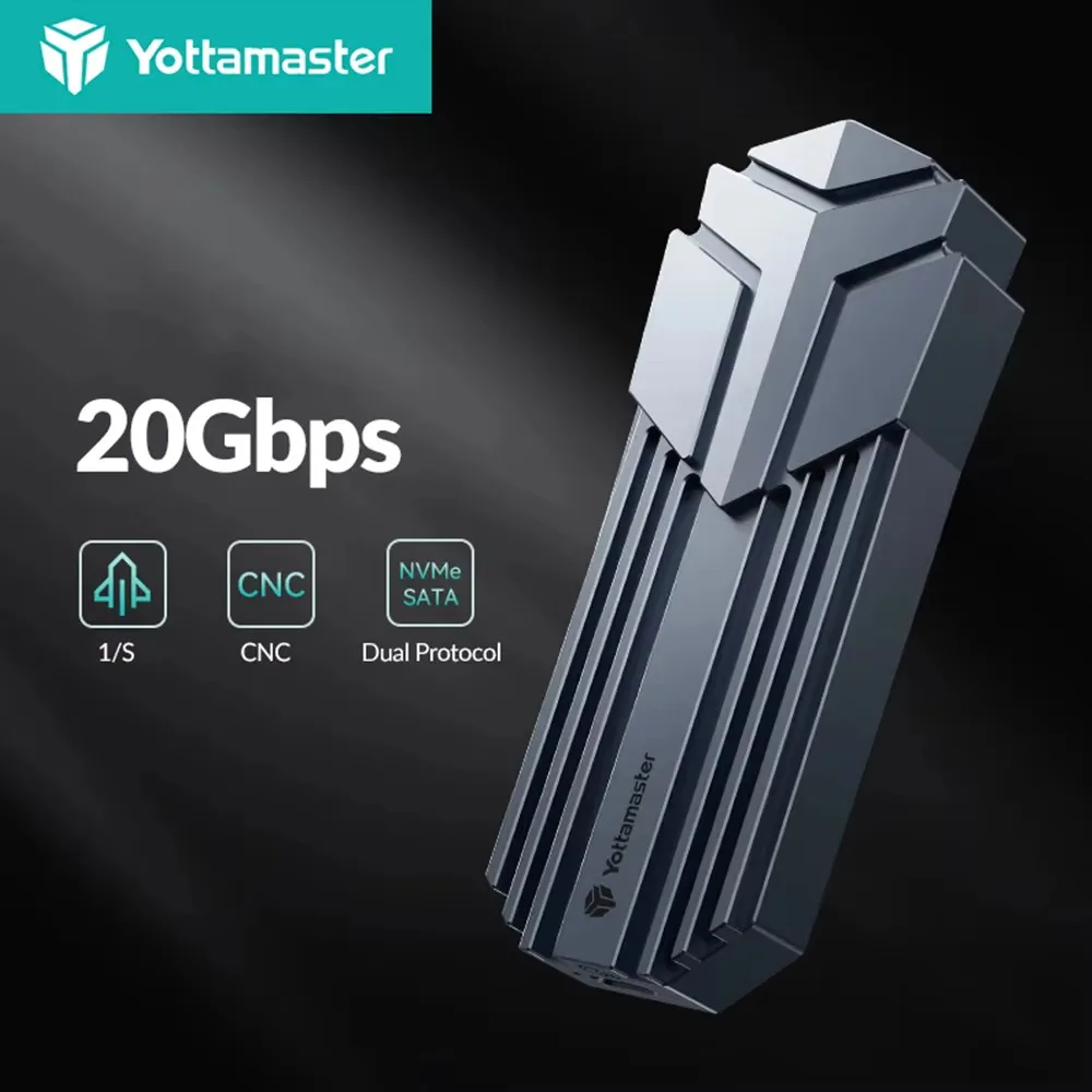Корпус твердотельного накопителя Yottamaster 20 Гбит/с, внешний корпус M.2 NVMe SATA USB 3.2 Gen2 M2, корпус твердотельного накопителя, ящик для хранения жесткого диска, чехлы
Корпус твердотельного накопителя Yottamaster 20 Гбит/с, внешний корпус M.2 NVMe SATA USB 3.2 Gen2 M2, корпус твердотельного накопителя, ящик для хранения жесткого диска, чехлы