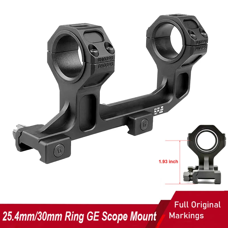 Tactical Aluminum GE Scope Mount With 1.93 inch Optical Centerline Height 30mm Ring Hunting Rifle Mount AR15 M4 Picatinny
Tactical Aluminum GE Scope Mount With 1.93 inch Optical Centerline Height 30mm Ring Hunting Rifle Mount AR15 M4 Picatinny
