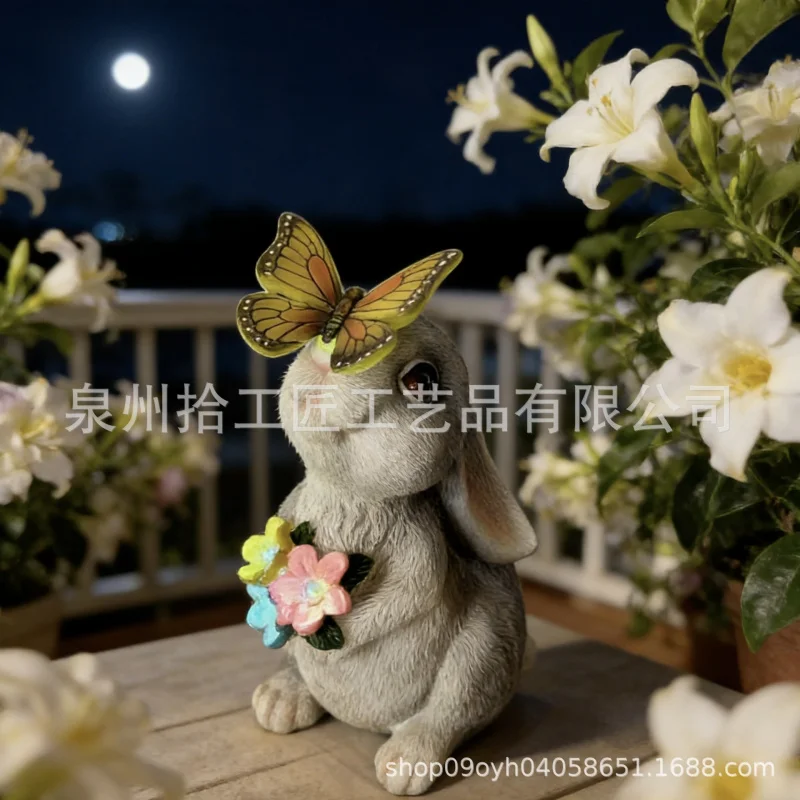 Source factory rabbit solar garden light outdoor decorative light resin craft garden ornament supply
Source factory rabbit solar garden light outdoor decorative light resin craft garden ornament supply