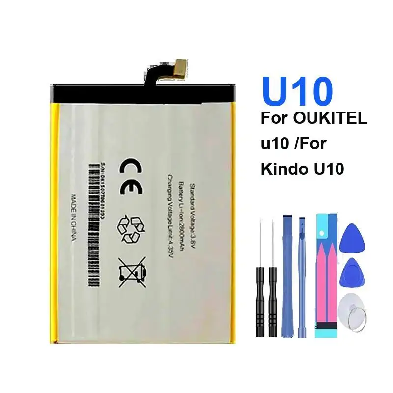 Mobile Phone Battery For Oukitel U10 Kindo 2800Mah Fast Shipping Safe And Reliable
Mobile Phone Battery For Oukitel U10 Kindo 2800Mah Fast Shipping Safe And Reliable