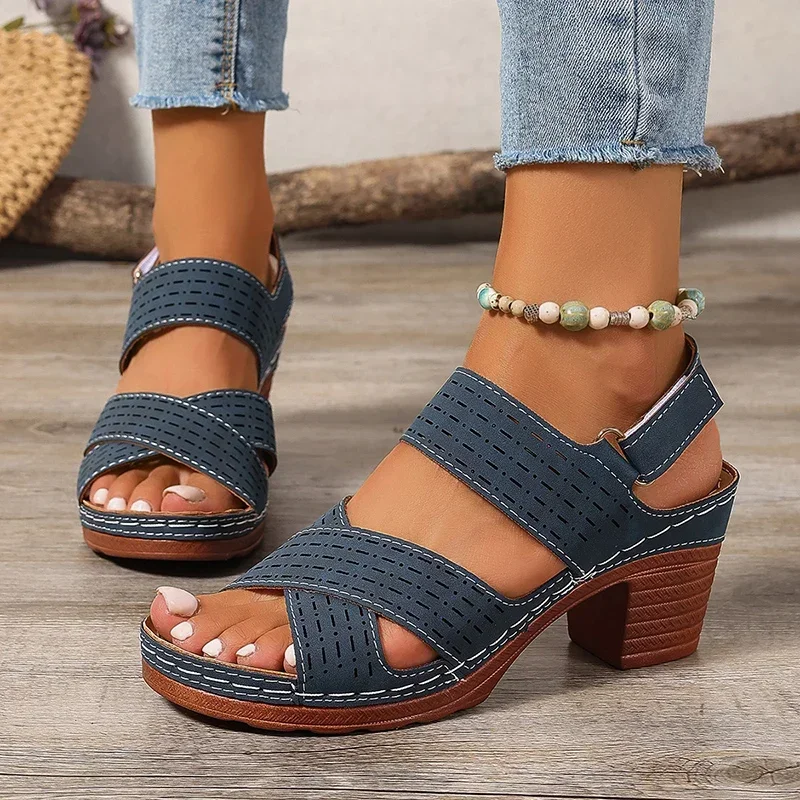 Women Shoes Summer Light High Heels Sandals Women 2025 Square Heel Rome Sandals Woman Open Toe Sexy Outdoor Shoe Sandalias Mujer
Women Shoes Summer Light High Heels Sandals Women 2025 Square Heel Rome Sandals Woman Open Toe Sexy Outdoor Shoe Sandalias Mujer
