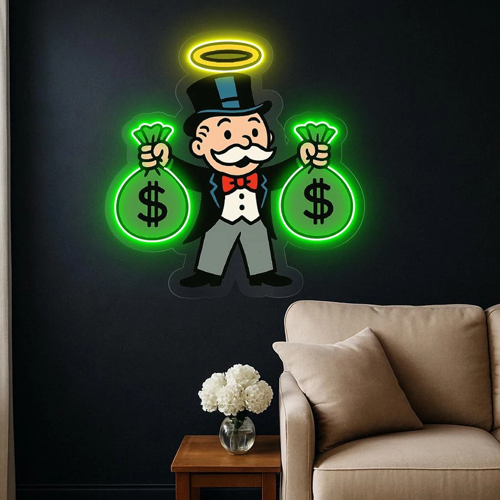 Money Man Neon Sign Custom Living Room Home Bar Acrylic Wall Art Neon Sign Personalized Game Room Decoration LED Neon Light
Money Man Neon Sign Custom Living Room Home Bar Acrylic Wall Art Neon Sign Personalized Game Room Decoration LED Neon Light