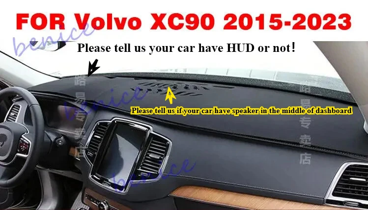 Black Leather Dashboard Cover Dash Protector Pad Mat For Volvo XC90 2015-2023
Black Leather Dashboard Cover Dash Protector Pad Mat For Volvo XC90 2015-2023