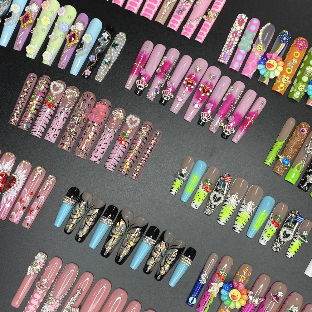 Gorgeous Ballerina Coffin Charm False Nails Art UV Gel Extra Long Durable Reusable Exclusive Y2K 10PCS Handmade Press Ons Nails
Gorgeous Ballerina Coffin Charm False Nails Art UV Gel Extra Long Durable Reusable Exclusive Y2K 10PCS Handmade Press Ons Nails