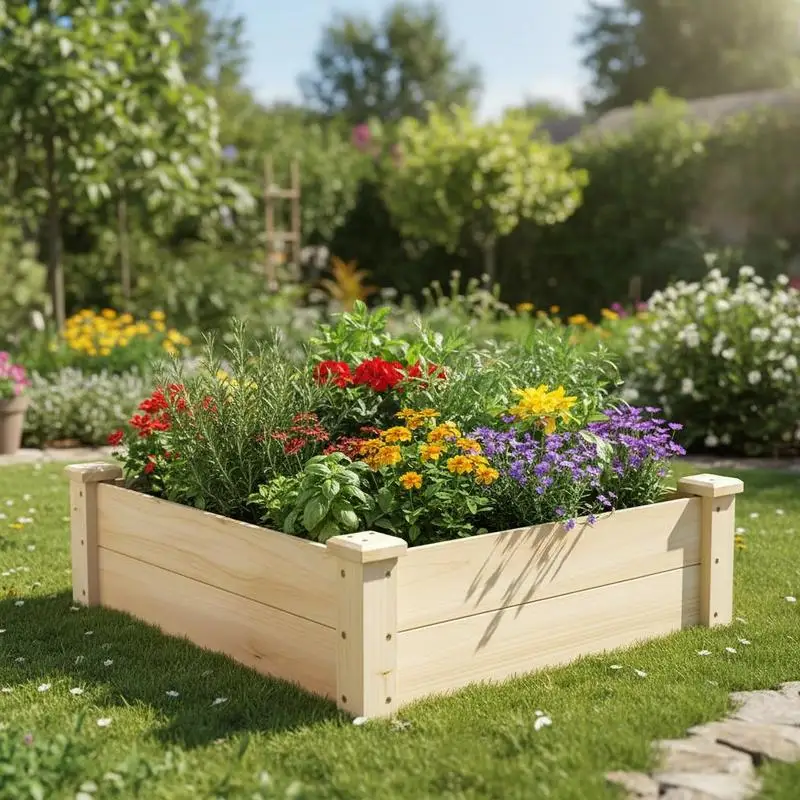 Raised Garden Bed Fir Wood Wooden Square Wood Planter Box for Garden
Raised Garden Bed Fir Wood Wooden Square Wood Planter Box for Garden
