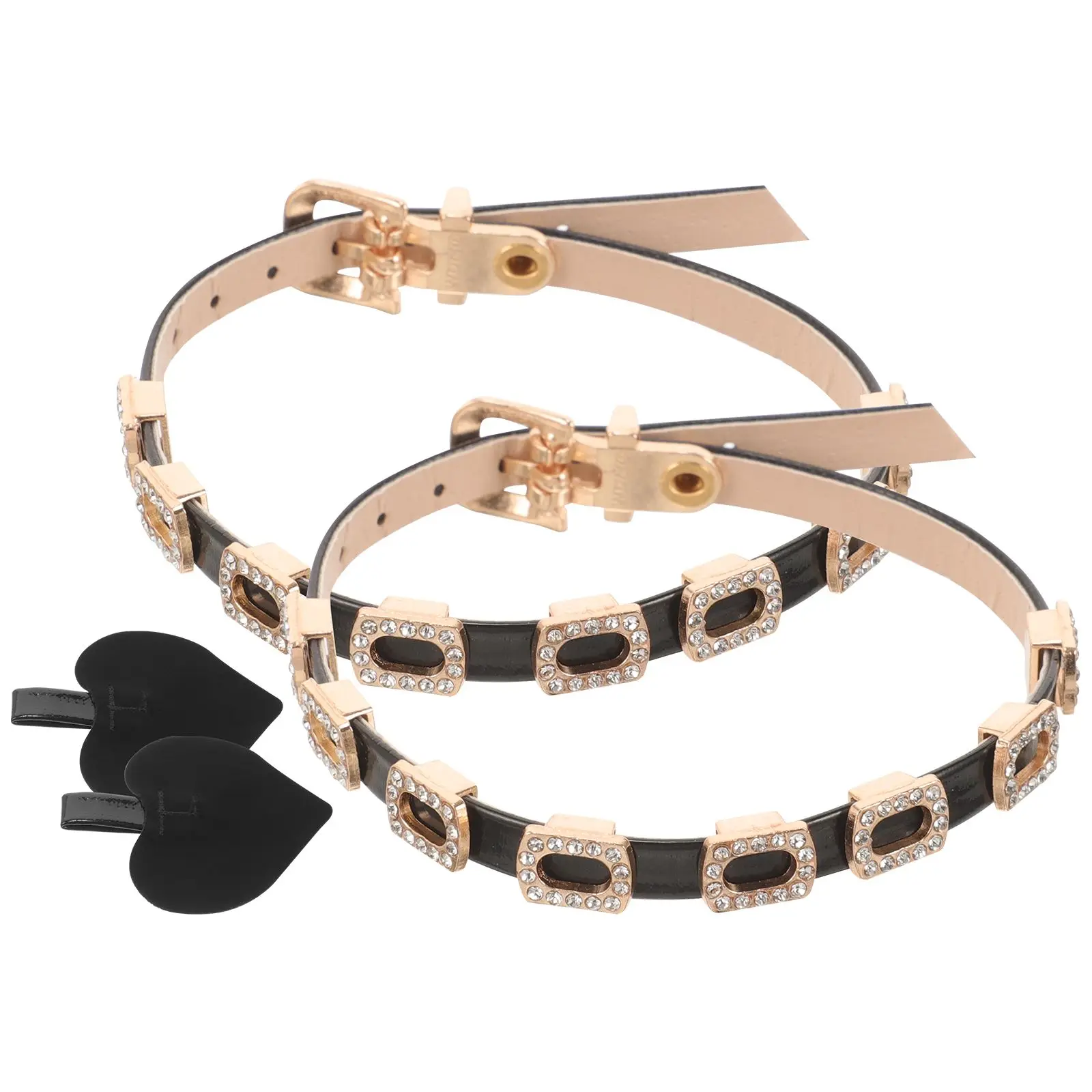 Replacement Ankle Straps for Heels 07CM Black Rhinestone Decor Anti Loose High Heel Straps Accessories Fit Most Shoes
Replacement Ankle Straps for Heels 07CM Black Rhinestone Decor Anti Loose High Heel Straps Accessories Fit Most Shoes