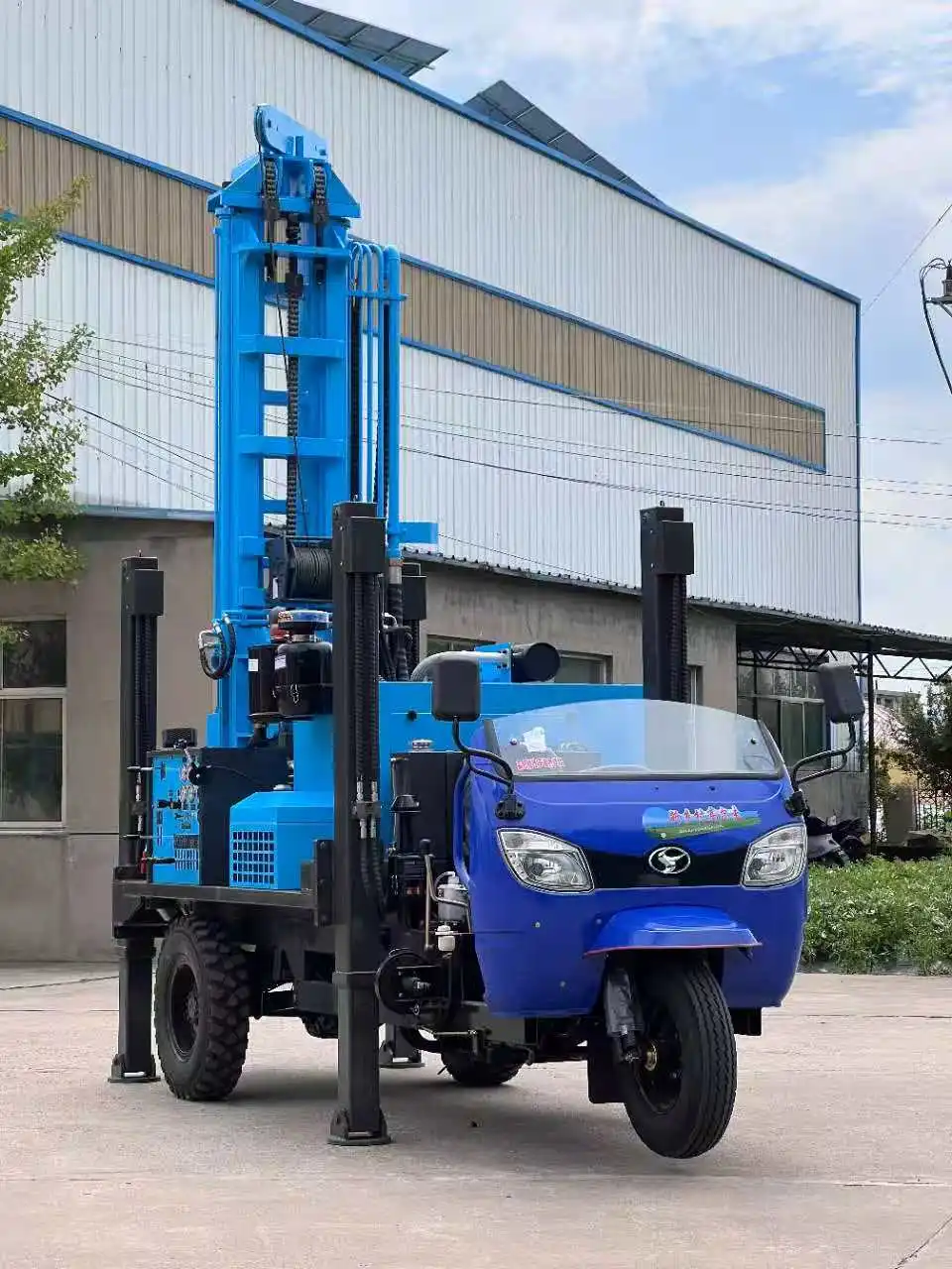 Customized Mining Drilling Rig Machine for 200m Depth Water Well Borehole on Tricycle
Customized Mining Drilling Rig Machine for 200m Depth Water Well Borehole on Tricycle